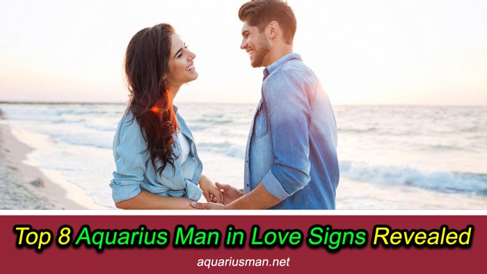 Aquarius man in love signs