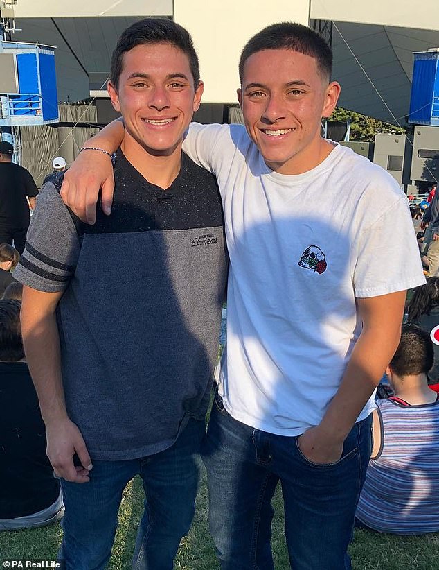 Kasey and Shea Opilla, 20, (pictured left to right after their transitions) from San Jose, California, USA, who have transitioned from female to male, revealed how they battled issues surrounding gender during puberty