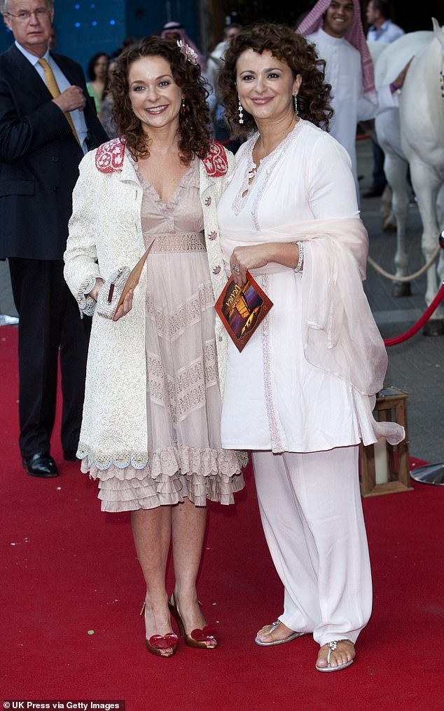Epic falling out: Julia (left) and Nadia (right) are pictured together in May 2010