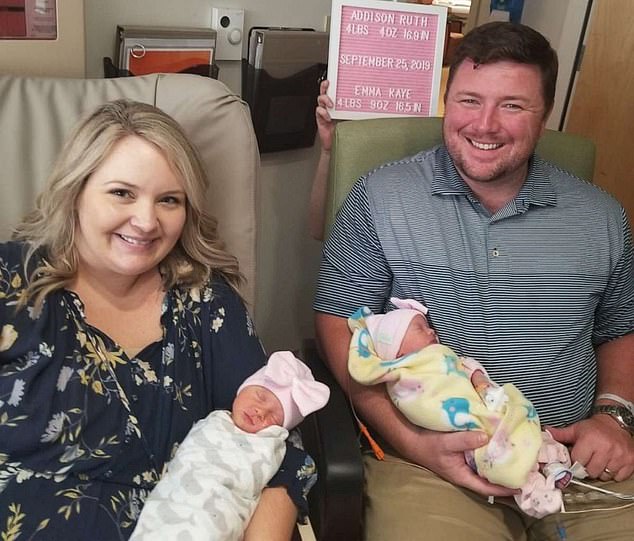 Rebecca (left) and Brannan (right) Williams were thrilled to get a chance to ask Tori and Tara what it was like to grow up as identical twin girls as they welcomed Emma and Addison