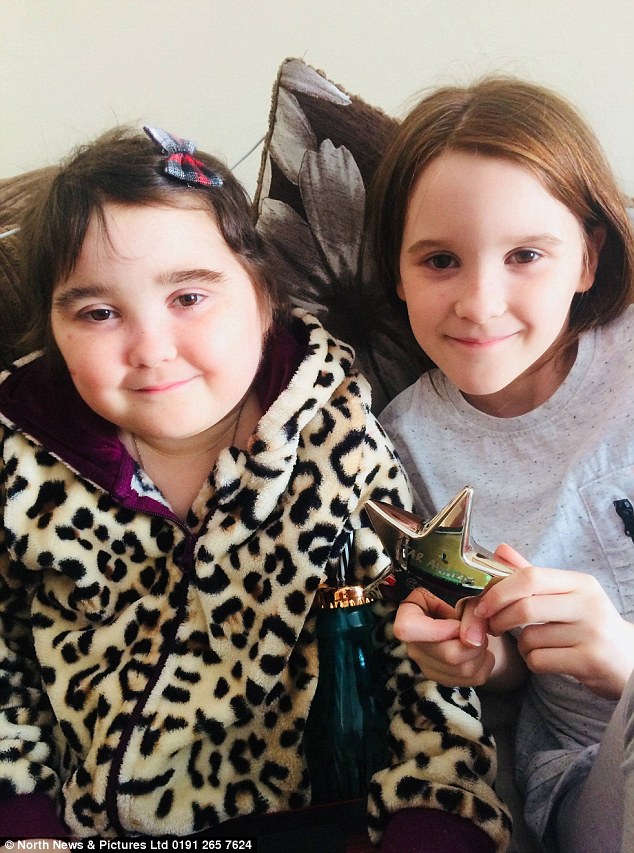 Now Amelia is in remission, she has been awarded for her bravery in battling the disease twice
