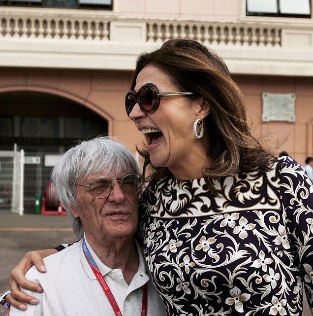 Slavica Ecclestone walked away with around £750 million after her divorce from Formula 1 boss Bernie (left), following a 23-year marriage and two daughters