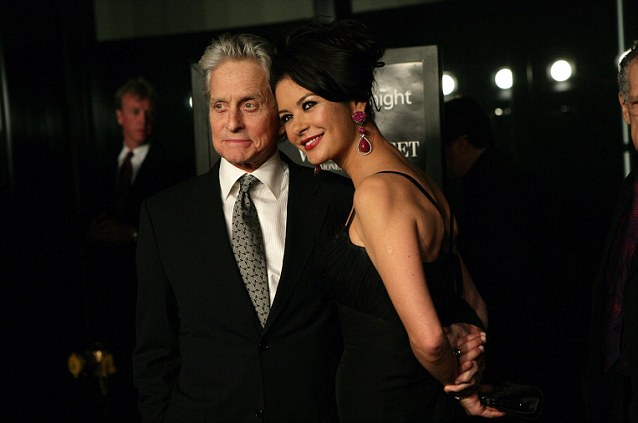 Michael Douglas, at the premiere of Money Never Sleeps, with his wife Catherine Zeta-Jones. His ex-wife is demanding a share of his future earnings despite losing her case in 2010 for a share of Money Never Sleeps