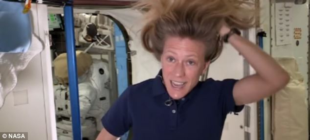 Ms Nyberg also recently demonstrated how, in microgravity, a tiny push at a skewed angle can send an astronaut floating off in the wrong direction. In a video created to explain the effects of weightlessness, Ms Nyberg used a strand of her own hair to send herself tumbling away from a wall of the ISS