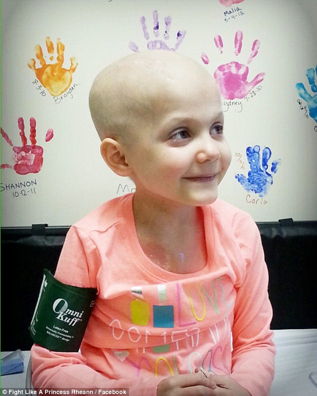 Determined: Rheann has undergone months of radiation, countless rounds of chemo and five brain surgeries