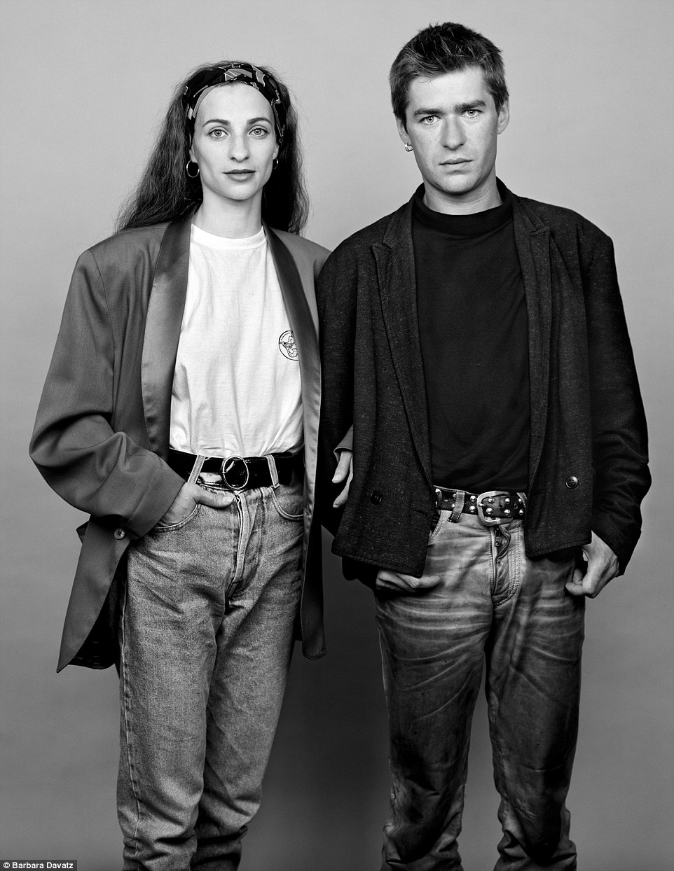 By 1988, Ernesto looked more conservative and wore jeans while Bianca pushed her hair back with a head scarf and the next time