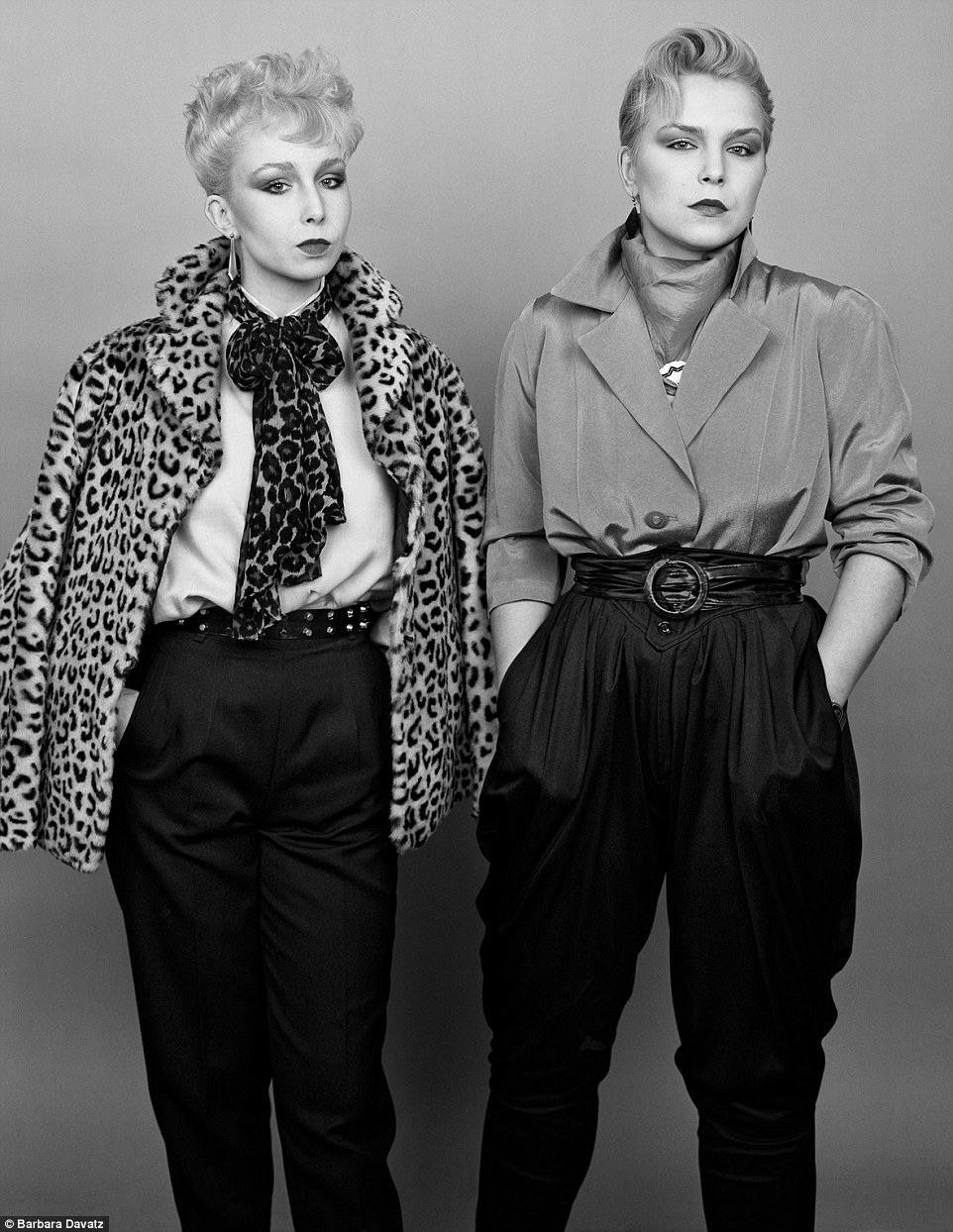 Another couple Lili and Franciska started out wearing new-romantic fashion, with peroxide hair and leopard print in 1982