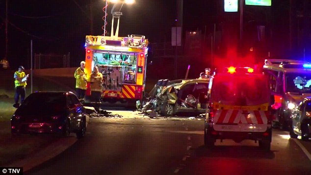 Emergency services have launched an investigation into whether the man was speeding before the horror accident