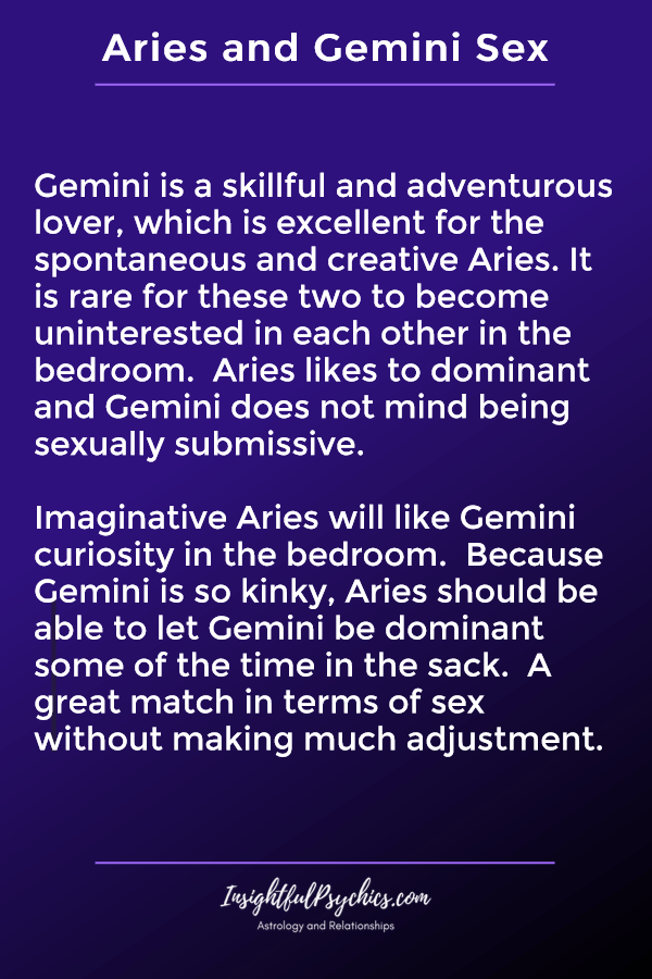 aries and gemini sexually compatible