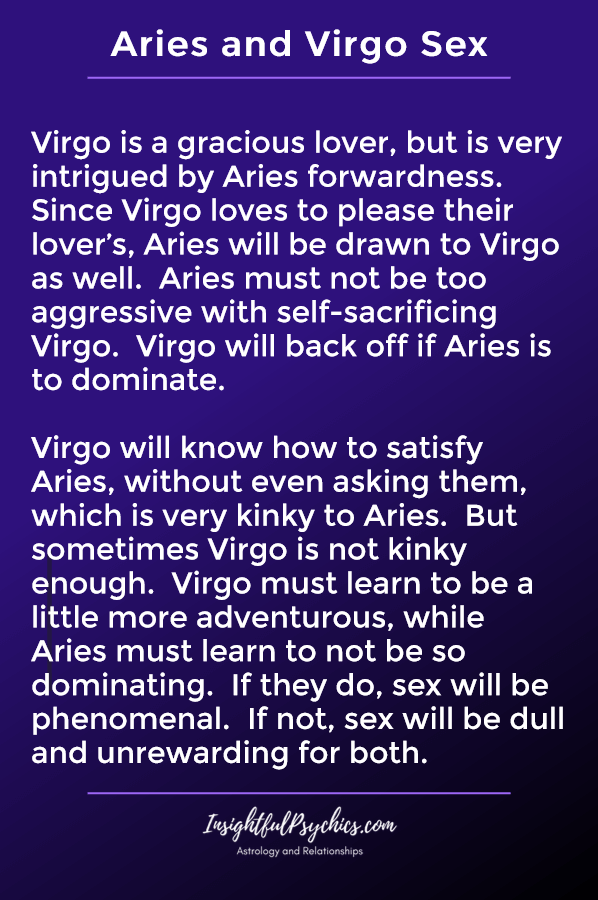 aries and virgo sexually compatible