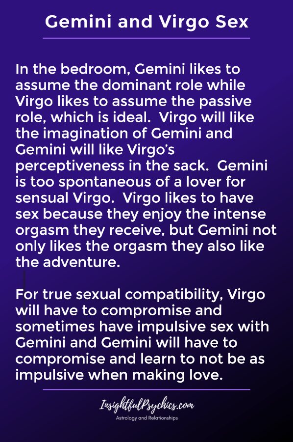 gemini and virgo sexually compatible
