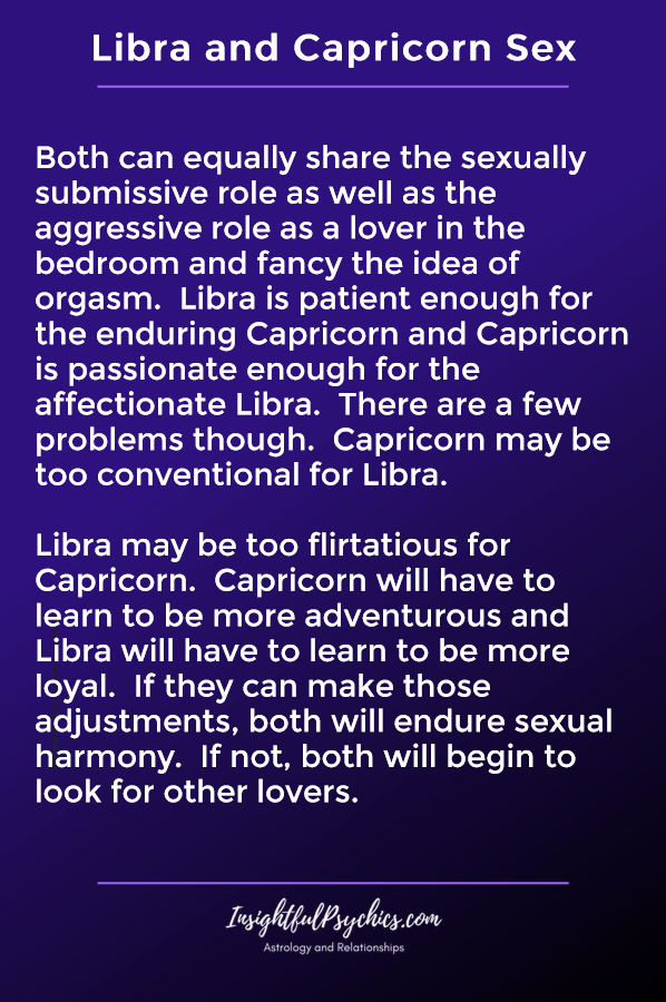 libra and capricorn sexually compatible