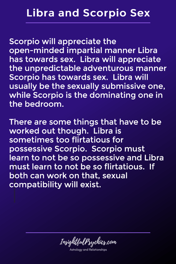 libra and scorpio sexually compatible