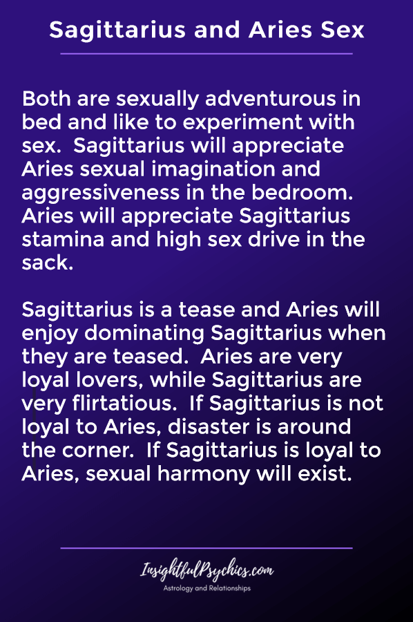 sagittarius and aries sexually compatible