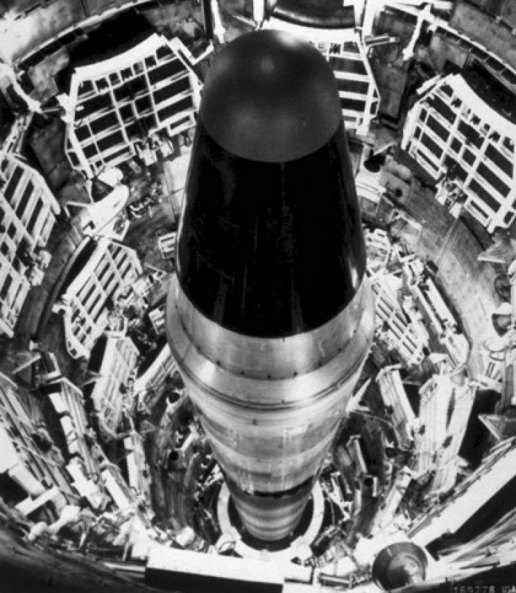 Titan II ICBM in its launch silo
