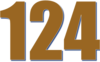 124 — изображение числа сто двадцать четыре (картинка 3)