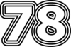 78 — изображение числа семьдесят восемь (картинка 7)