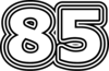 85 — изображение числа восемьдесят пять (картинка 7)