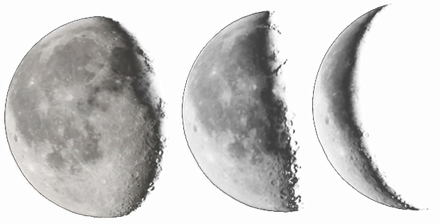 Полная Луна октябрь 2020, с фазами Убывающей Луны