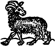 Aries sign (glyph).