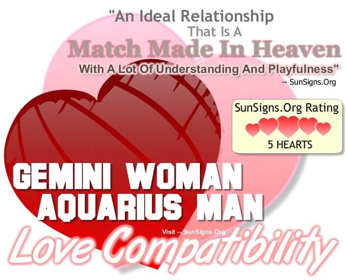 gemini woman Aquarius man