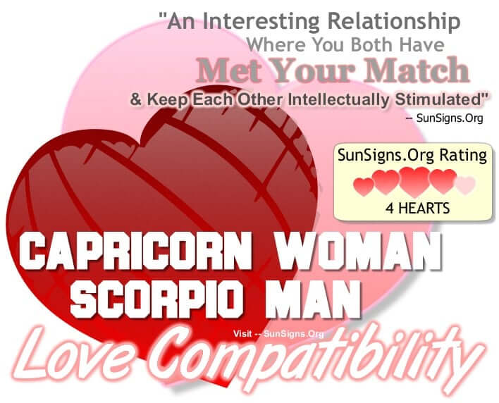 capricorn woman scorpio man