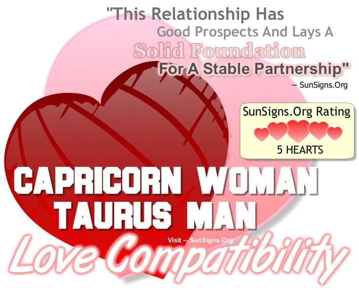 capricorn woman taurus man