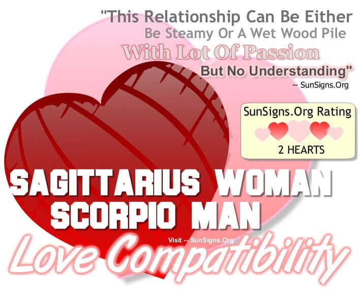 sagittarius woman scorpio man