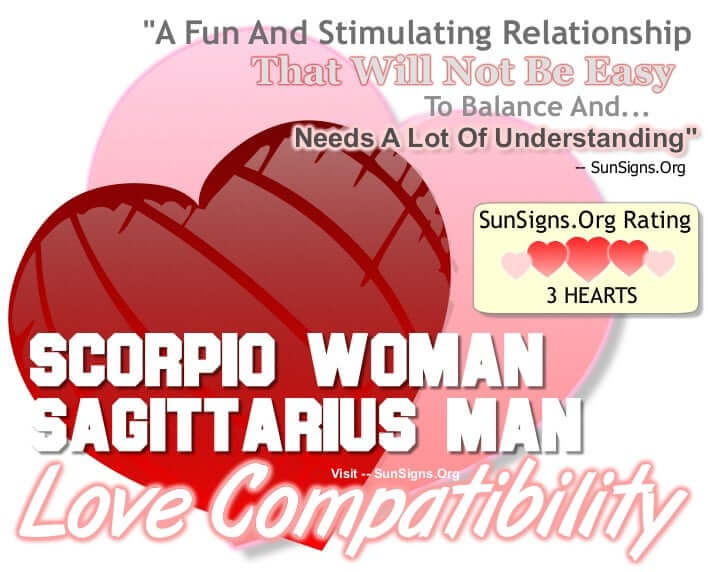 scorpio woman sagittarius man