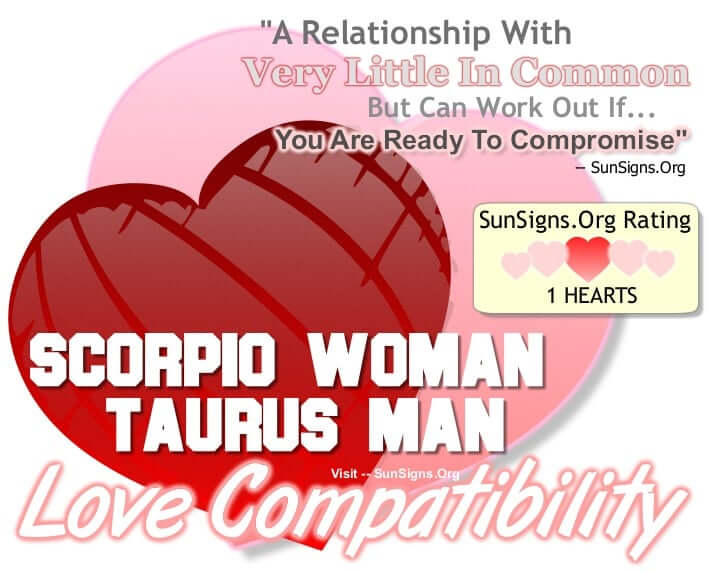 scorpio woman taurus man
