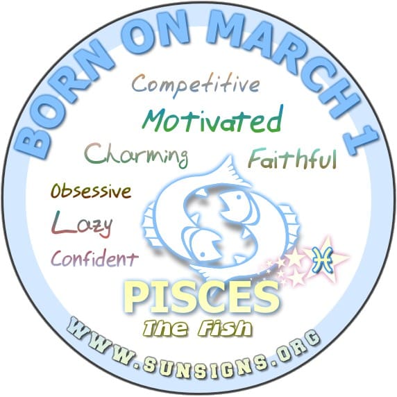 march 1 birthday personality