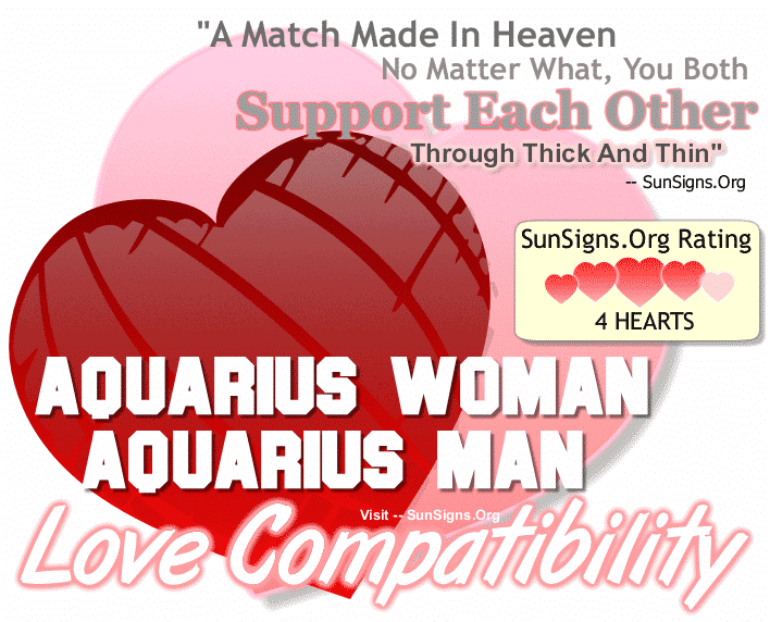 Aquarius Woman Aquarius Man Love Compatibility