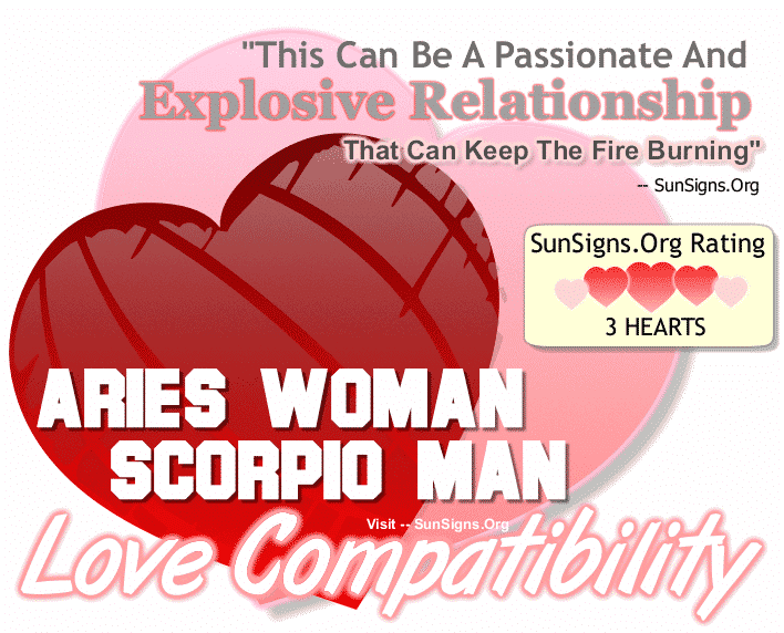 Aries Woman Scorpio Man Love Compatibility