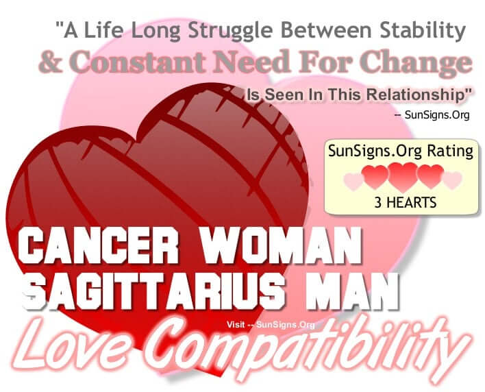 cancer woman sagittarius man