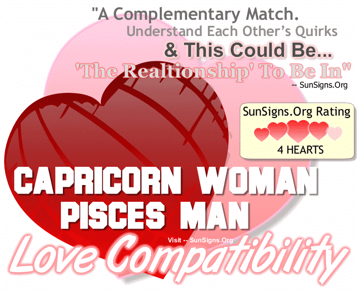 Capricorn Woman Pisces Man Love Compatibility