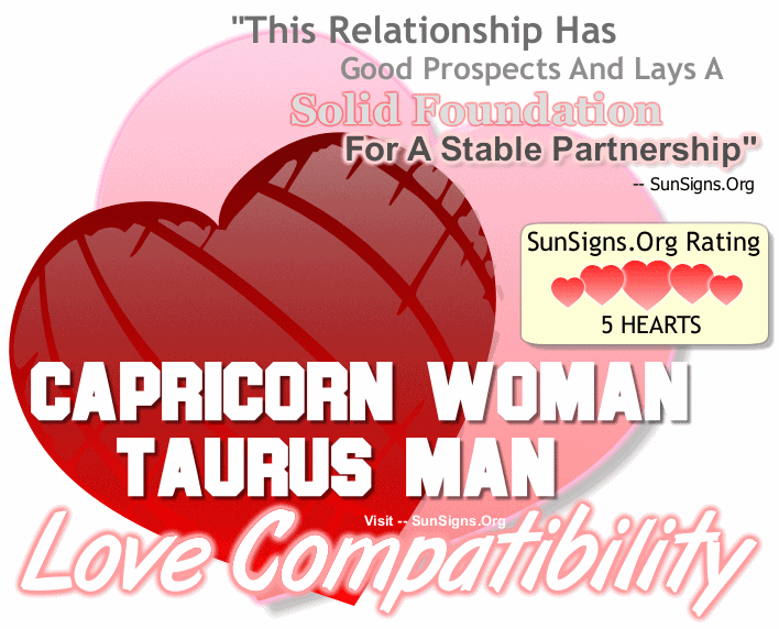 Capricorn Woman Taurus Man Love Compatibility