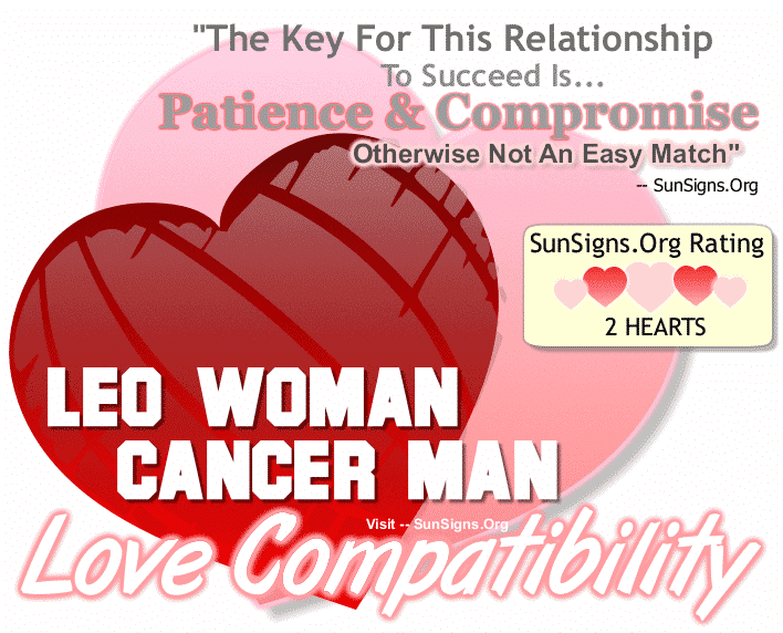 Leo Woman Cancer Man Love Compatibility
