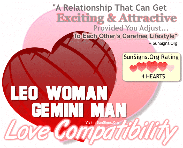 Leo Woman Gemini Man Love Compatibility
