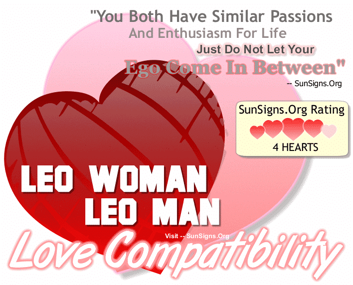 Leo Woman Leo Man Love Compatibility