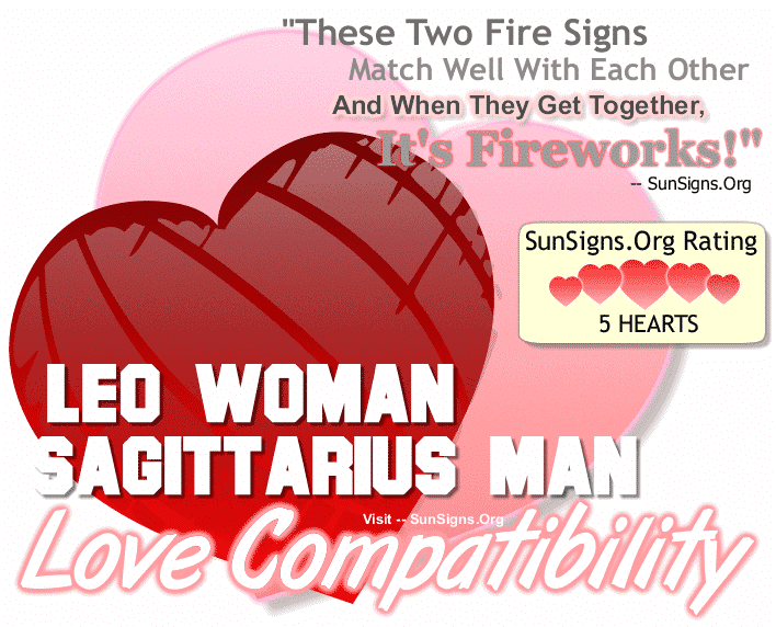 Leo Woman Sagittarius Man Love Compatibility