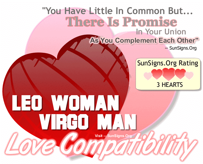 Leo Woman Virgo Man Love Compatibility