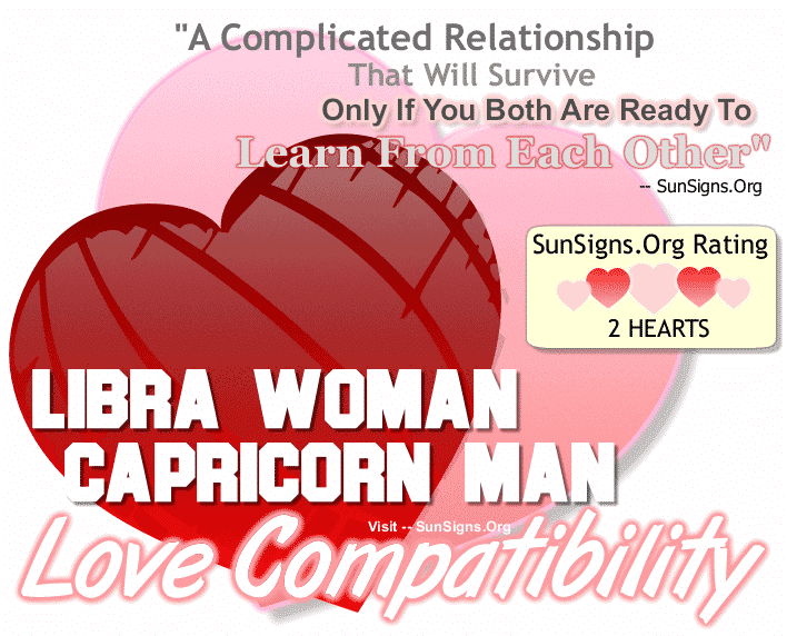 Libra Woman and Capricorn Man Love Compatibility
