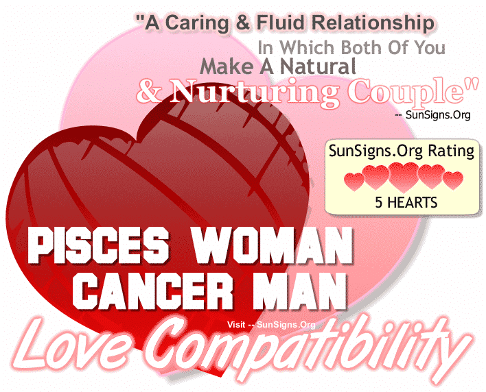 Pisces Woman Cancer Man Love Compatibility