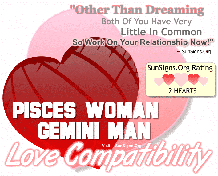 Pisces Woman Gemini Man Love Compatibility