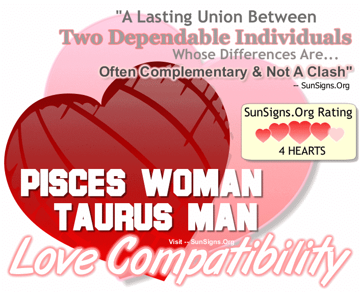 Pisces Woman Taurus Man Love Compatibility