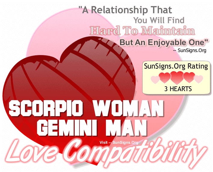 Scorpio Woman Gemini Man Love Compatibility