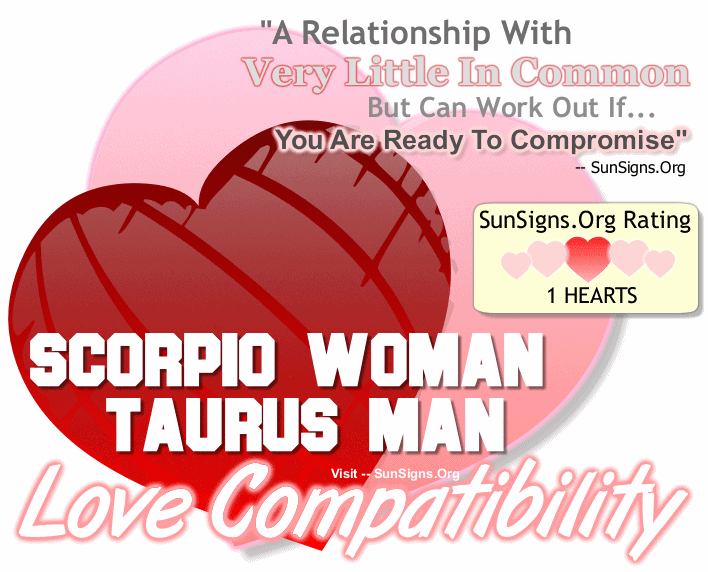 Scorpio Woman Taurus Man Love Compatibility