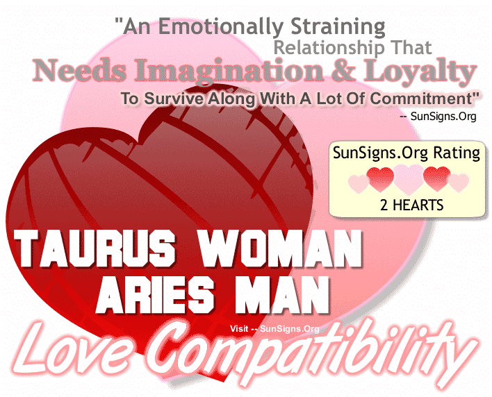 Taurus Woman Aries Man Love Compatibility