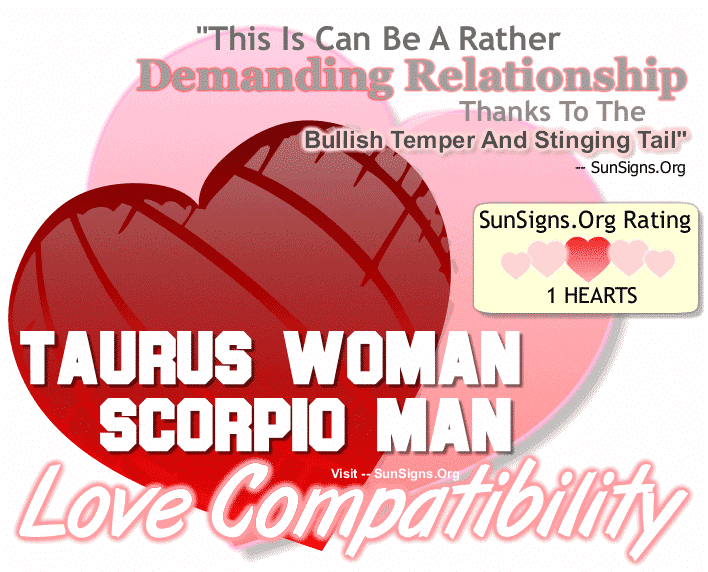 Taurus Woman Scorpio Man Love Compatibility