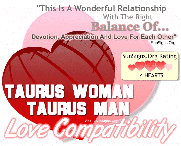 Taurus Woman Taurus Man Love Compatibility